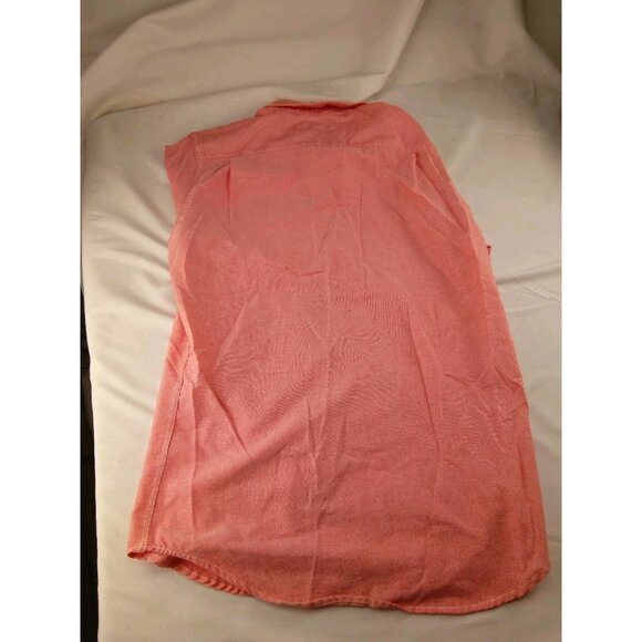 Mena Depart West Orange Button Up Shirt Size S Small - Picture 3 of 3